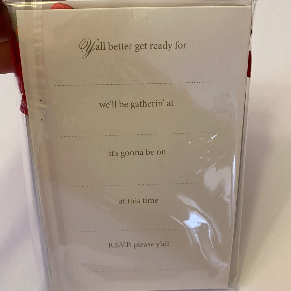 Paula Deen Christmas holiday invitations-NIP